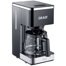 Graef FK 402 Coffee maker Black Cup volume=10 Glass jug, Plate warmer
