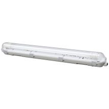Sygonix LED wet room light LED (monochrome) G13 9 W Natural white Grey