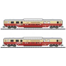 MiniTrix 18712 N 2er set panorama wagon special TEA of DB 2er model WGM