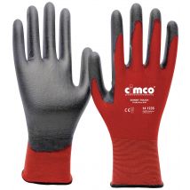 Cimco Skinny Touch grau/rot 141235 Nylon Protective glove Size (gloves): 8, M EN 388 1 Pair