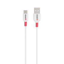 Skross USB cable USB 2.0 USB-A plug, USB-C® plug 1.20 m White Round SKCA0002A-C120CN