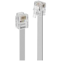 LINDY Phone Cable [1x RJ12 6p6c plug - 1x RJ12 6p6c plug] 50 m Grey