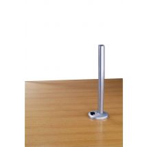 LINDY Desk Clamp Pole 1x Monitor desk mount Silver Rigid