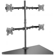 LINDY Zubehoer TFT/LCD-TV 4x Monitor desk mount 43,2 cm (17) - 71,1 cm (28) Black Swivelling/tiltable