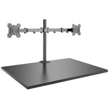 LINDY Zubehoer TFT/LCD-TV 2x Monitor desk mount 43,2 cm (17) - 71,1 cm (28) Black Swivelling/tiltable