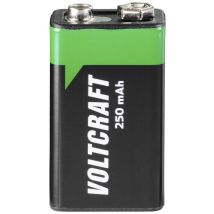 VOLTCRAFT 6LR61 9 V / PP3 battery (rechargeable) NiMH 250 mAh 8.4 V 1 pc(s)