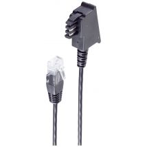 Shiverpeaks DSL Cable [1x TAE-F plug - 1x RJ45 8p2c plug] 0.5 m Black