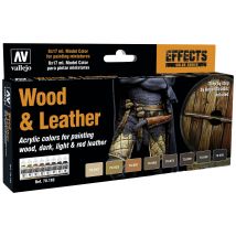 Vallejo 70182 Model tain tint Sand, Ochre, Brown-orange, Earth (matt), Chocolate, Wood, Grey, Black 8 pc(s)