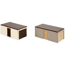 NOCH 14319 H0 L-C minis Finished garages 2er Assembly kit