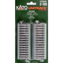 H0 Kato Unitrack 2-120 Straight track 114 mm 4 pc(s)