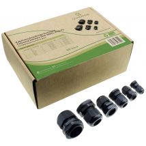 Quadrios 2009CA105 Cable gland set PA66 Black (RAL 9005) 1 Set