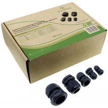 Quadrios 2009CA107 Cable gland set PA66 Black (RAL 9005) 1 Set