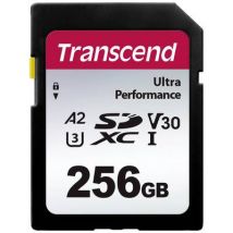 Transcend TS64GSDC340S SDXC card 256 GB A1 Application Performance Class, A2 Application Performance Class, v30 Video Speed Class, UHS-Class 3 shockproof,