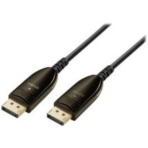 Maxtrack DisplayPort / Fibreglass Cable DisplayPort plug, DisplayPort plug 10.00 m Black C 509-10 ML Ultra HD (8K) DisplayPort cable