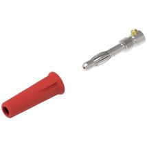 Electro PJP 1060-C-CD1-R Banana plug Plug, straight Pin diameter: 4 mm Red 1 pc(s)