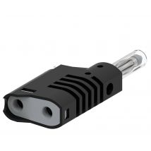 Electro PJP 1089-CD1-N Jack plug Plug, straight Pin diameter: 4 mm Black 1 pc(s)