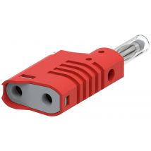 Electro PJP 1089-CD1-R Jack plug Plug, straight Pin diameter: 4 mm Red 1 pc(s)