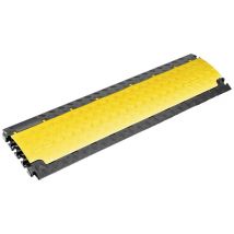 DEFENDER by Adam Hall Cable bridge 85150LUX Polyurethane Black/yellow No. of channels: 6 1010 mm Content: 1 pc(s)