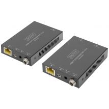 Digitus DS-55506 HDMI / RJ45 Adapter [1x HDMI socket - 2x HDMI socket] Black 4K UHD