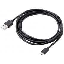 Akyga USB cable USB-A plug, USB Micro-B plug 1.80 m Black AK-USB-01
