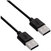 Akyga USB cable USB-A plug, USB-A plug 1.80 m Black AK-USB-11