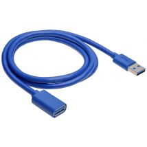 Akyga USB cable USB-A plug, USB-A socket 1.00 m Black AK-USB-28