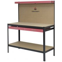 TOOLCRAFT TO-8596605 Workbench (W x H x D) 600 x 1550 x 1200 mm