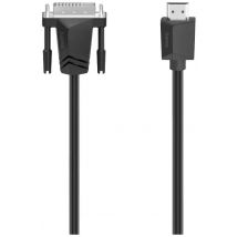 Hama DVI Adapter cable DVI-D 24+1-pin plug, HDMI-A plug 1.5 m Black 00200715 4K UHD DVI cable