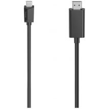 Hama USB-C® Adapter cable USB-C® plug, HDMI-A plug 1.50 m Black 00200718 4K UHD USB-C® screen cable