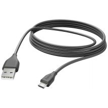 Hama USB charging cable USB 2.0 USB-A plug, USB Micro-B plug 3.00 m Black 00201588