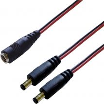 BKL Electronic 075916 DC splitter Low power plug - DC connector 5.5 mm 2.1 mm 0.30 m 1 pc(s) Single
