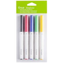 Cricut Explore/Maker Fine Point 5-Pack Classics Pen set Black, Red, Blue, Green, Yellow