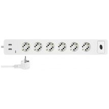 REV 0015654103 Power strip (+ switch) White PG connector 1 pc(s)