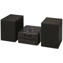 Reflexion HIF79DAB Audio system DAB+, FM, MP3, CD, AUX, USB, Bluetooth, Incl. remote control, Incl. speaker box Black