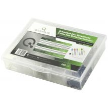 Quadrios LED set Red, Green, Yellow, Blue, Cold white, Warm white 3 mm 20 mA 3.0 V