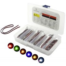 Quadrios LED set Red, Green, Yellow, Blue, White, Amber 20 mA 3.0 V