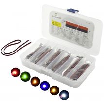 Quadrios LED set Red, Green, Yellow, Blue, White, Amber 20 mA 3.0 V