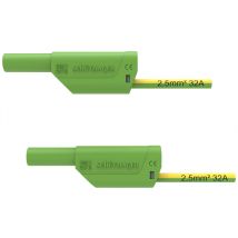 Schuetzinger Safety test lead 50 cm Green-yellow 1 pc(s)