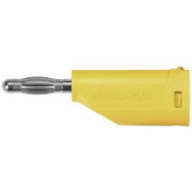 Schuetzinger Spring-loaded plug Pin diameter: 4 mm Yellow 1 pc(s)