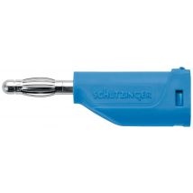 Schuetzinger Spring-loaded plug Pin diameter: 4 mm Blue 1 pc(s)