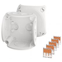 Hensel 62000442 Junction box Push-fit, Sealable (W x H x D) 84 x 84 x 55 mm 1 pc(s)