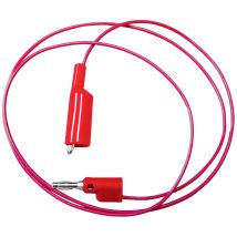 Mueller Electric BU-2030-A-24-2 Test lead 4 mm jack Alligator clips 0.6 m Red 1 pc(s)
