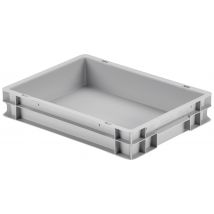 Alutec 75042 Universal Plastic box Closed (W x H x D) 400 x 75 x 300 mm Grey 1 pc(s)