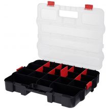 Workshop Alutec 56080 Assortment case (W x H x D) 470 x 80 x 373 mm No. of compartments: 18 variable compartments Content 1 pc(s)