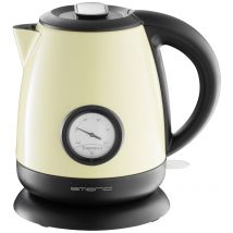 EMERIO Wasserkocher Kettle cordless Black, Yellow Capacity: 1 l