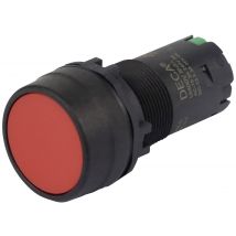 DECA CP2B-M1E10R Pushbutton switch 400 V 8 A Red momentary (L x W x H) 29.9 x 20.5 x 55.5 mm 1 pc(s)