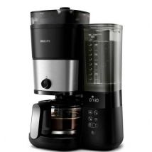 Philips Home HD7900/01 Coffee maker Black, Silver Cup volume=10 incl. grinder, Timer, Plate warmer