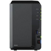 Synology DiskStation DS223 NAS server casing 0 GB 2 Bay USB 3.2 1st Gen front panel jack (USB 3.0), Synology hardware and software, Hardware encryption,