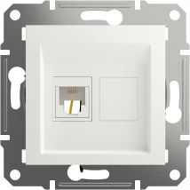 Schneider Electric RJ11 landline socket Asfora White (RAL 9003) EPH4170121D 1 pc(s)