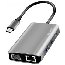 LogiLink USB-C® docking station UA0410 Compatible with (brand): Universal USB-C® powered